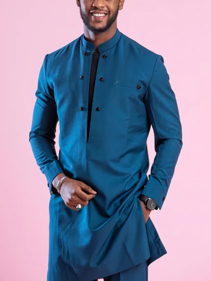 Effortless Style & Comfort: Men's Two-Piece Formal Casual Set